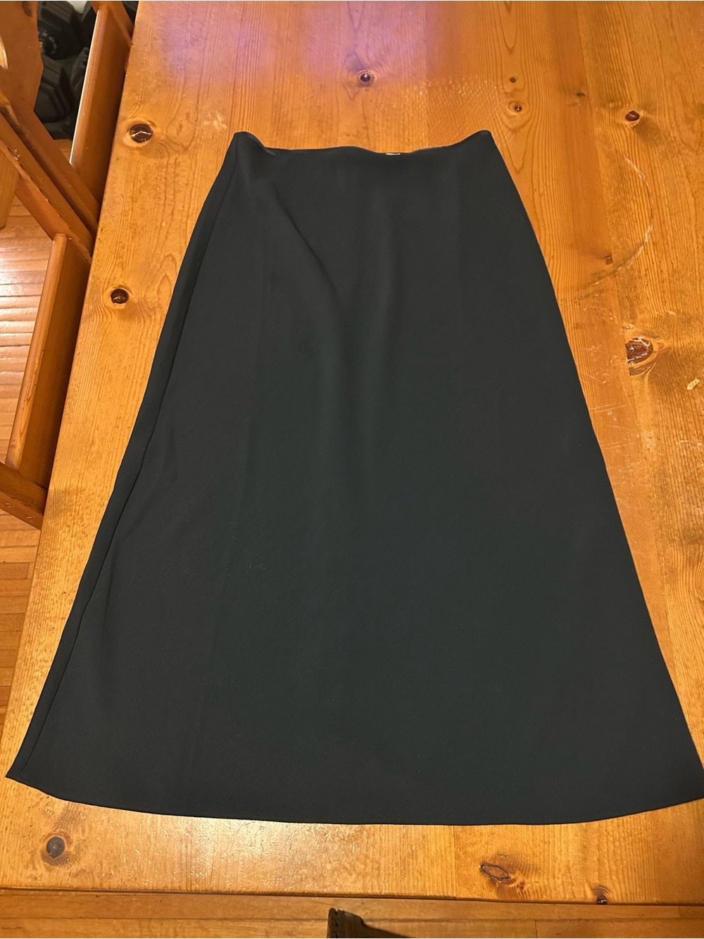 Wilfred Deep Dusty Navy Midi A-Line Skirt